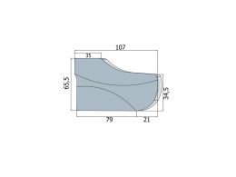 STRANICE ZA VITRINU PVC SET