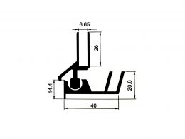 PROFIL ALU 3116 KIPER LAJSNA VITRINE